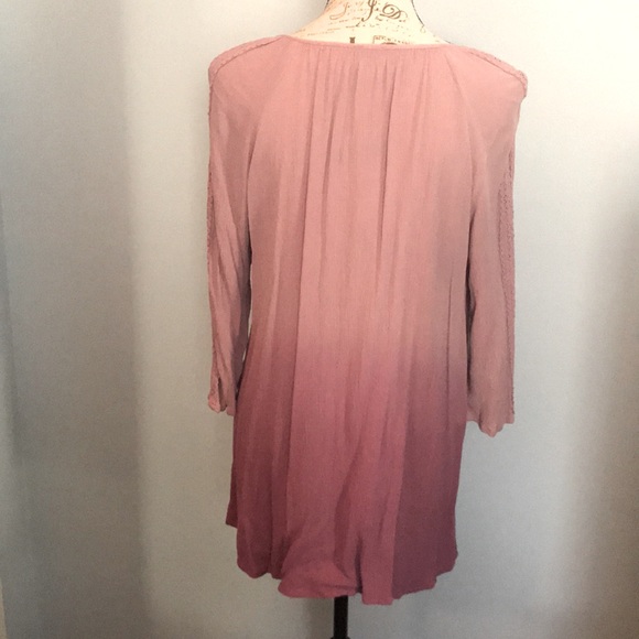 💥SALE💥 🔴2/$10 Como Vintage 3/4 Sleeve Ombré Peasant Top - Picture 2 of 8